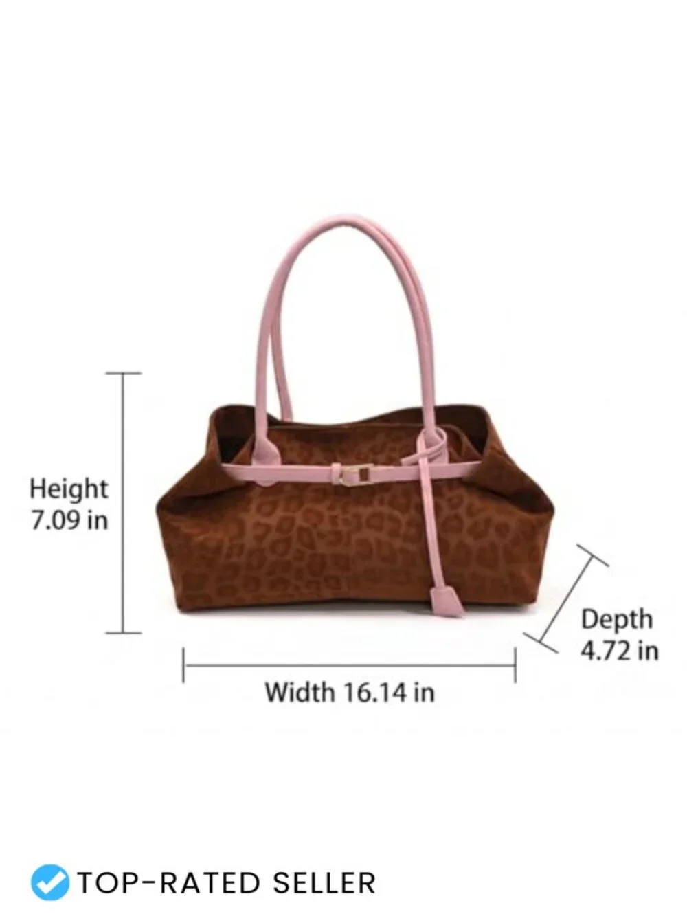 Leopard Print Faux Suede PU Hobo Shoulder Bag Y2K